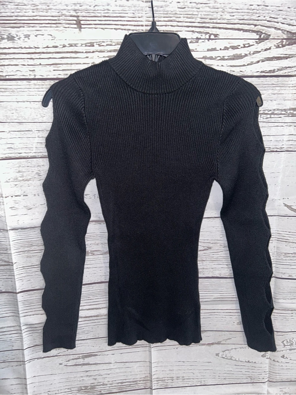 Almost Famous Black Shirt with cutout sleeves